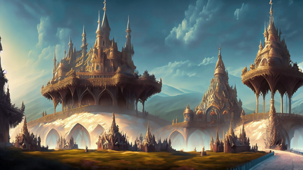 魔法王国の巨大な宮殿