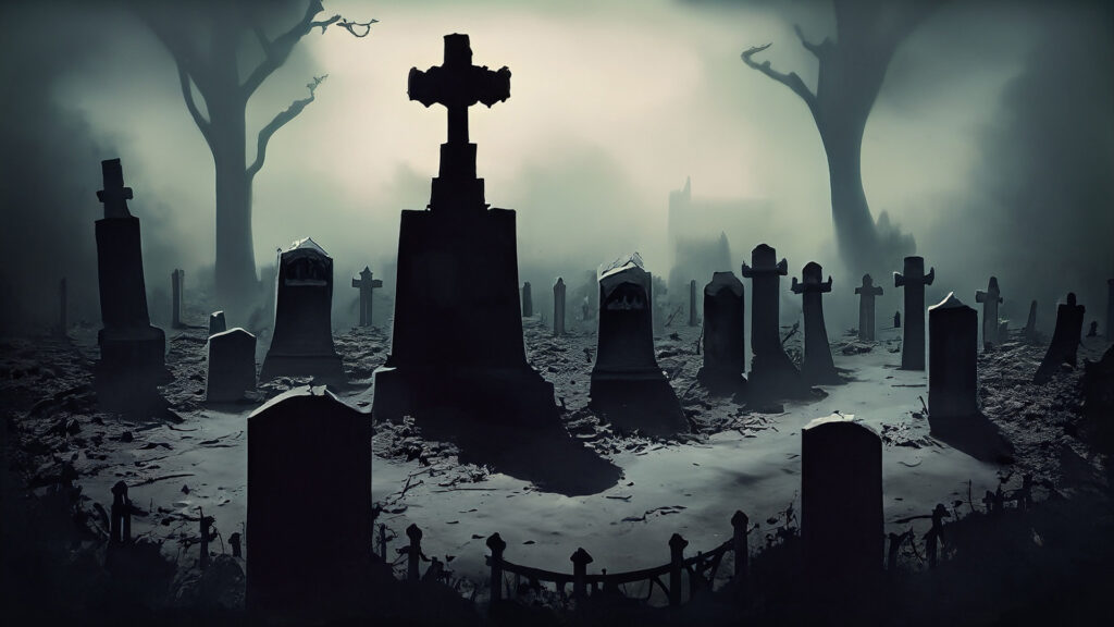 暗い墓地