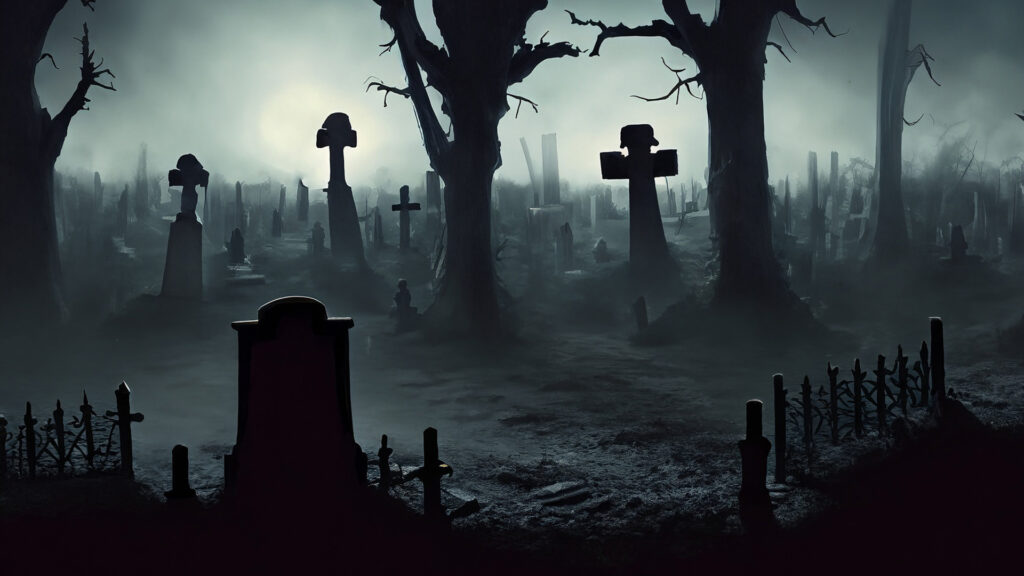暗い墓地