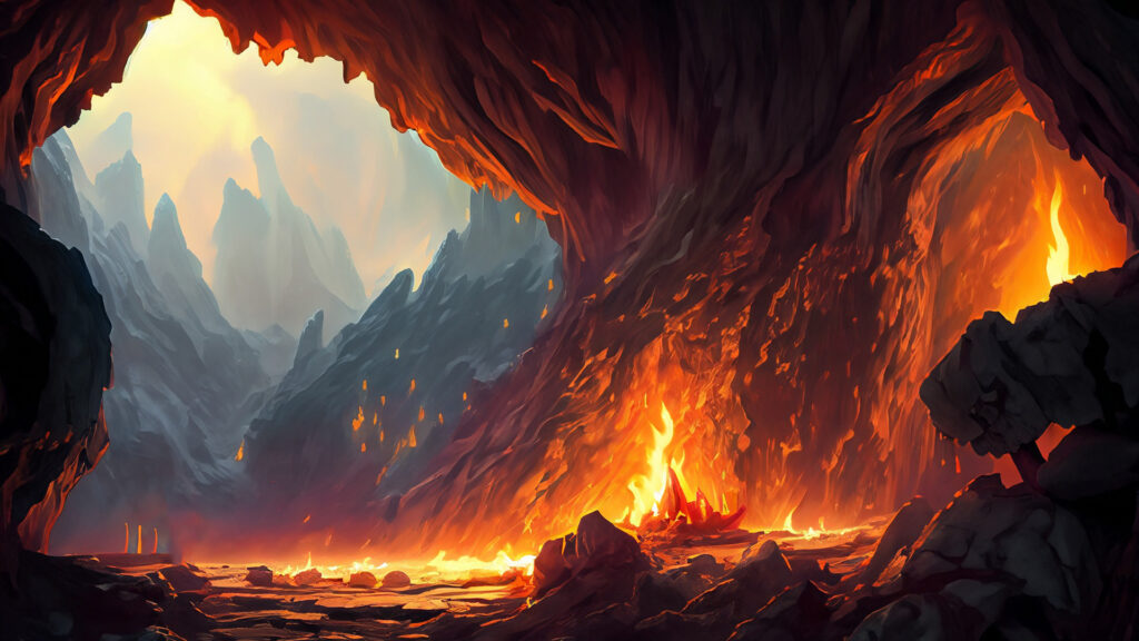 炎の洞窟