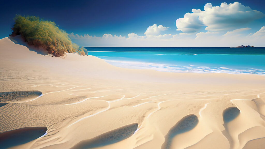 綺麗な海と白い砂浜