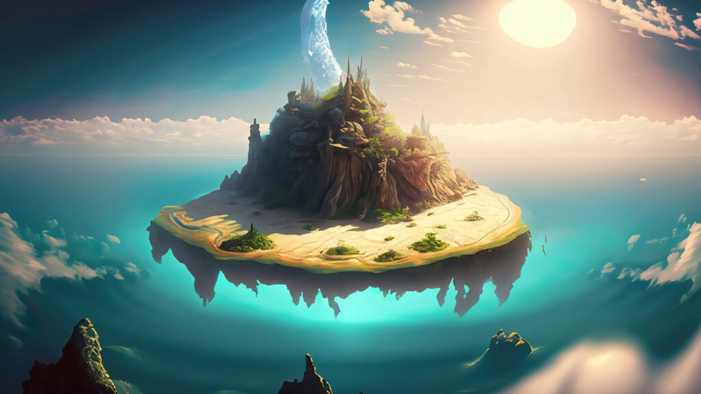 空に浮かぶ島