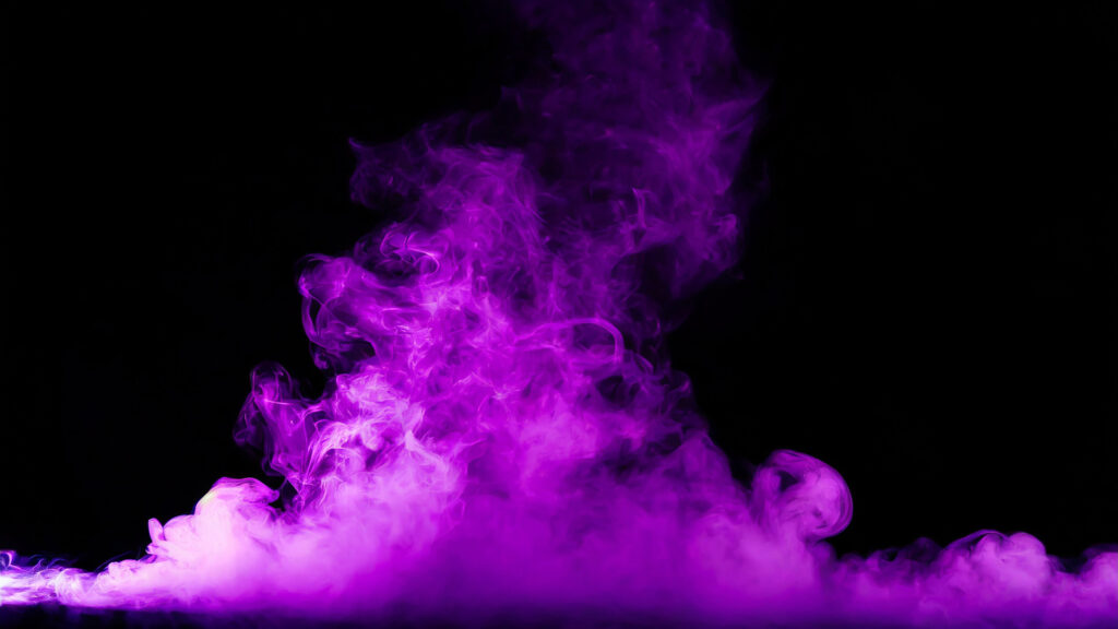 紫色の毒ガス
