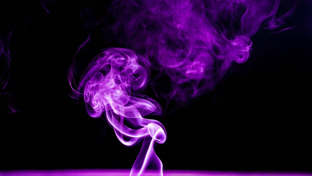 紫色の毒ガス