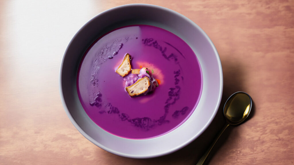 紫色の毒入りスープ