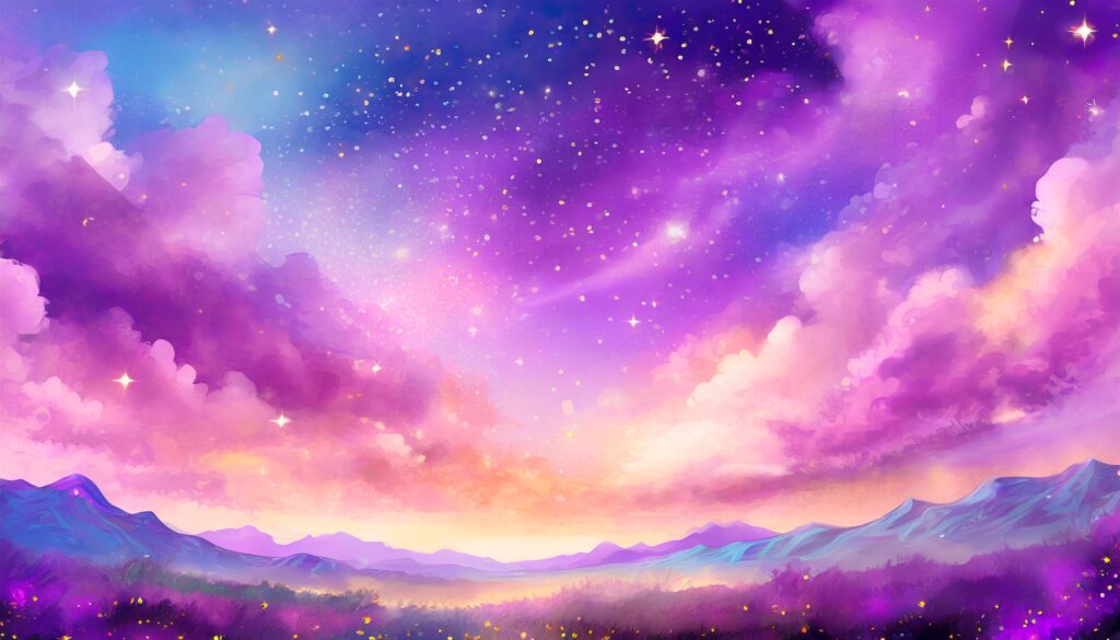紫色の空