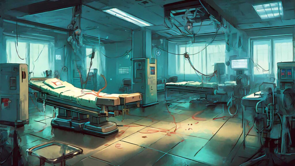 病院の手術室（廃墟）