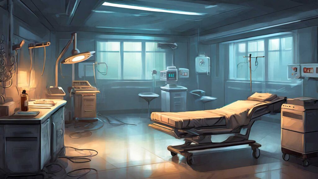 病院の手術室（廃墟）
