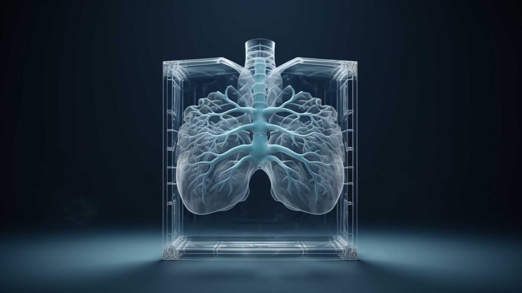 肺の透過イメージ