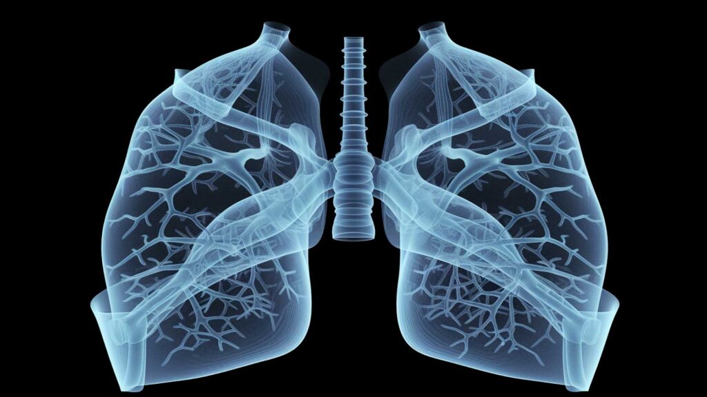 肺の透過イメージ