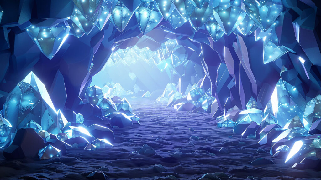 ダイヤモンドでできた洞窟