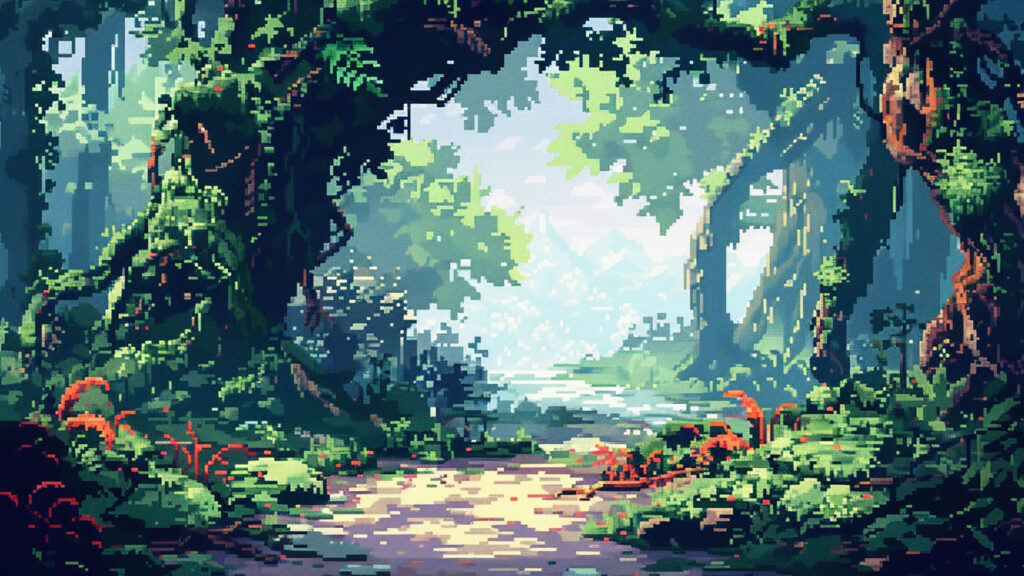 魔法の森｜ドット絵