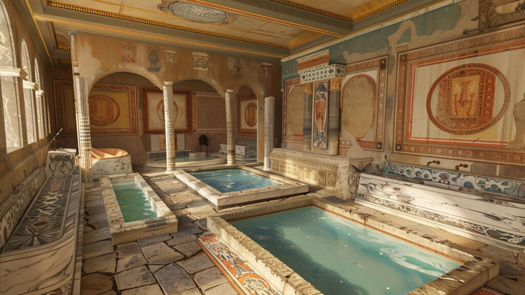 古代ローマ風の公共浴場