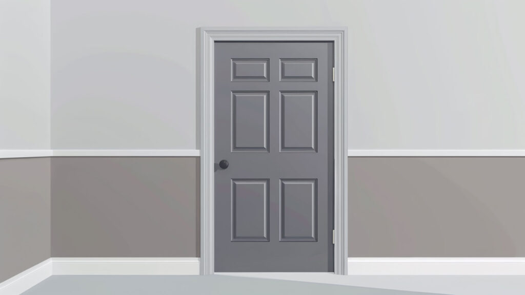シンプルな扉
