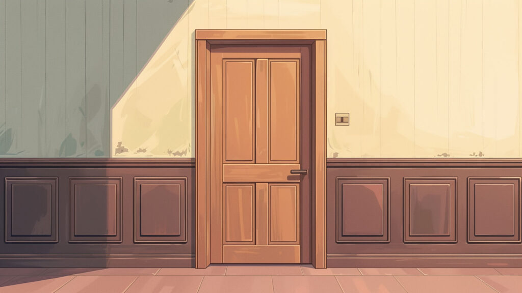 シンプルな扉