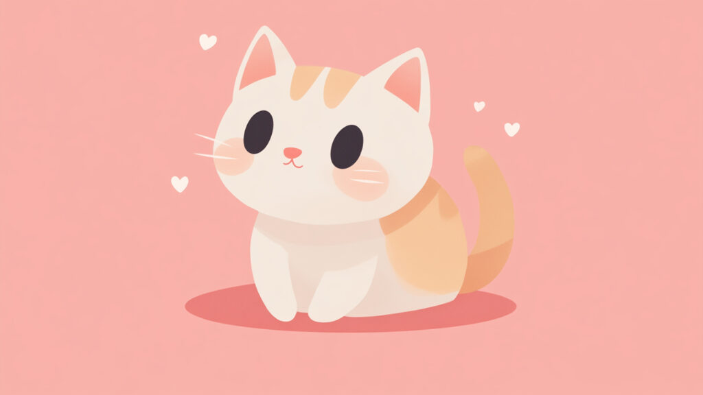 かわいいねこ｜イラスト