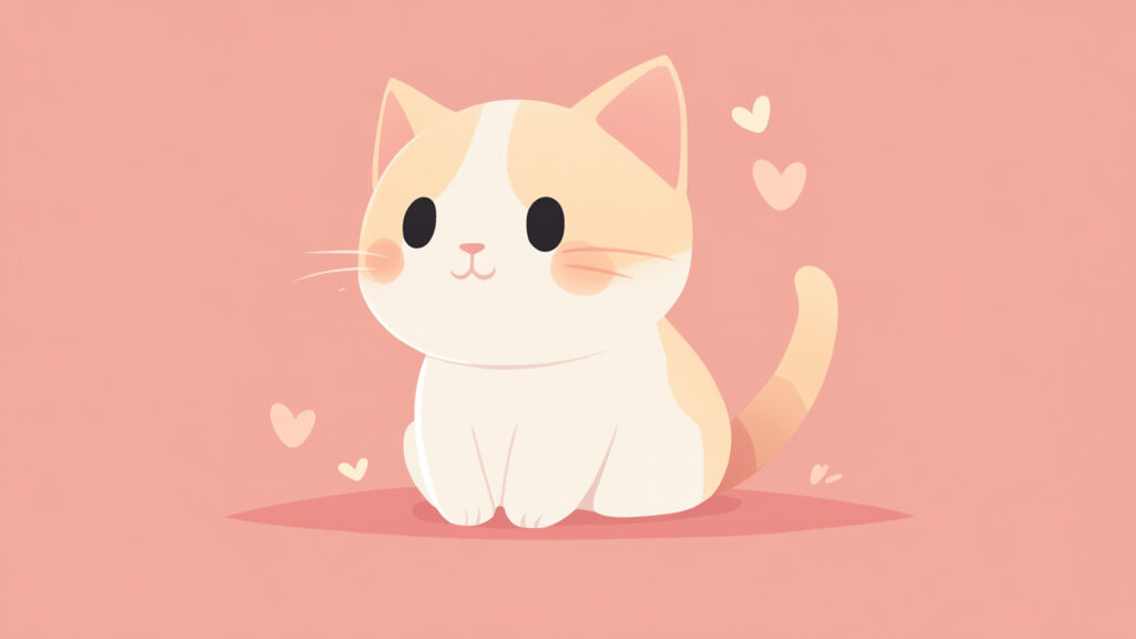 かわいいねこ｜イラスト