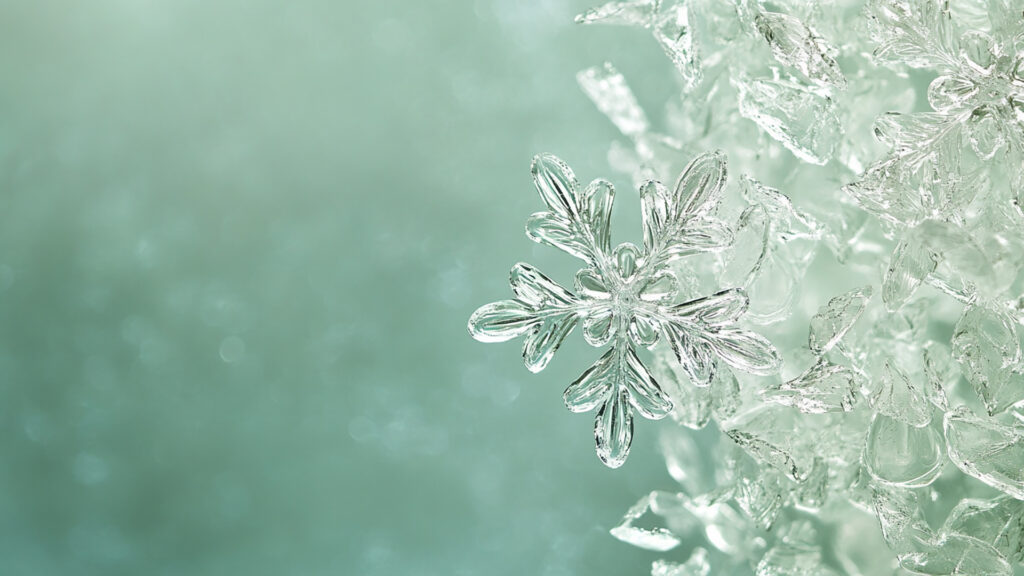 雪の結晶の背景素材