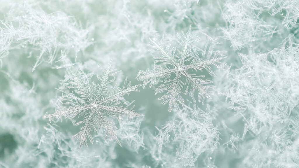 雪の結晶の背景素材