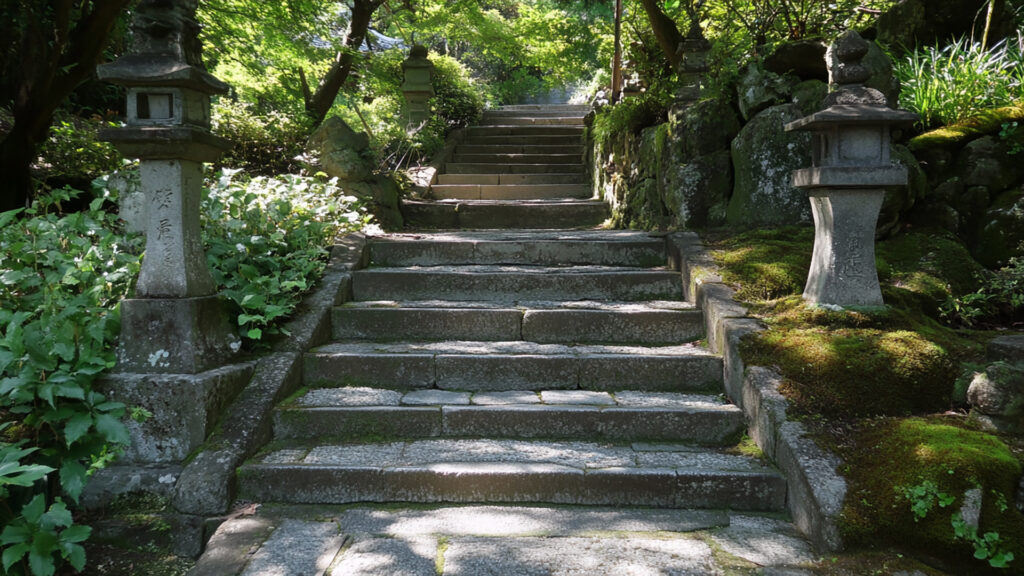 神社の階段