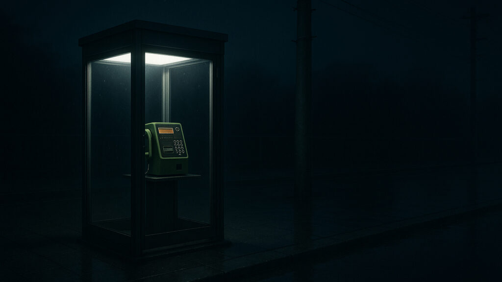 夜の公衆電話