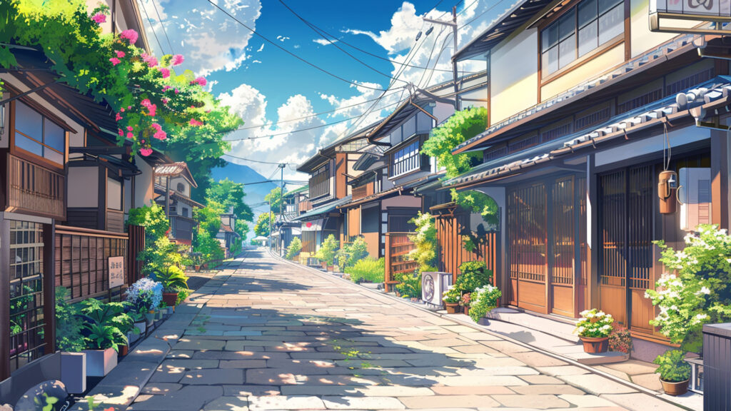 田舎っぽい住宅街