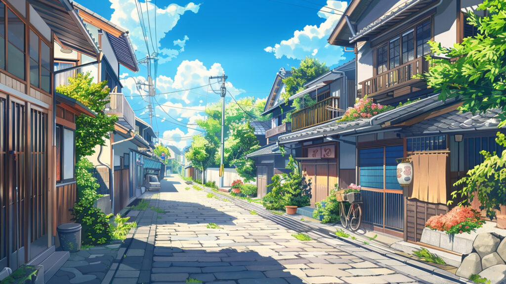 田舎っぽい住宅街
