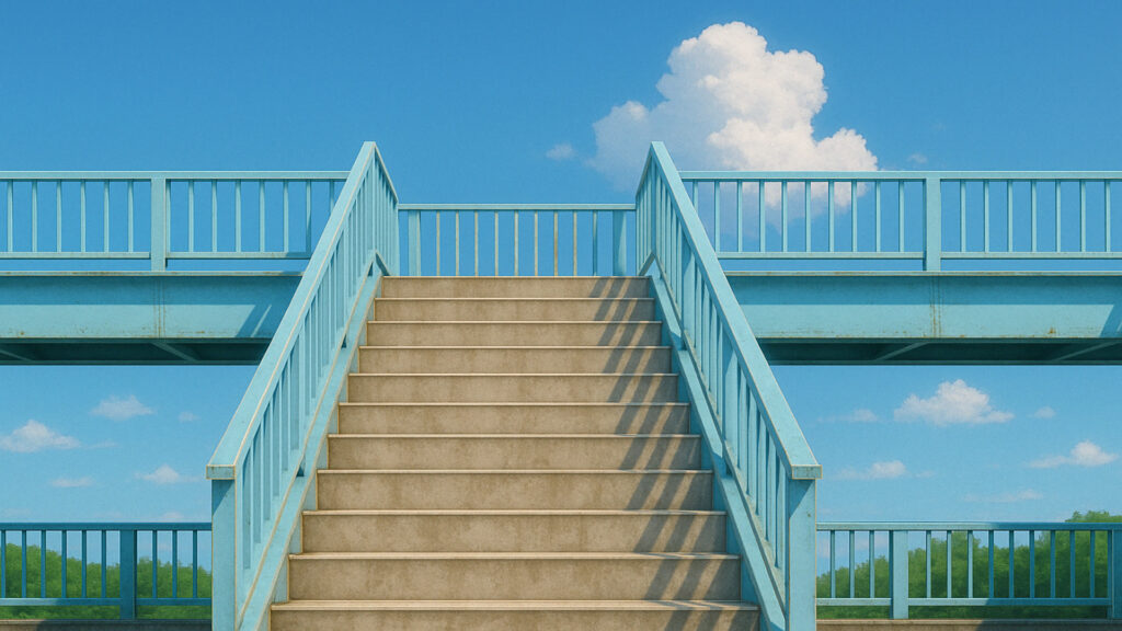 夏空と橋
