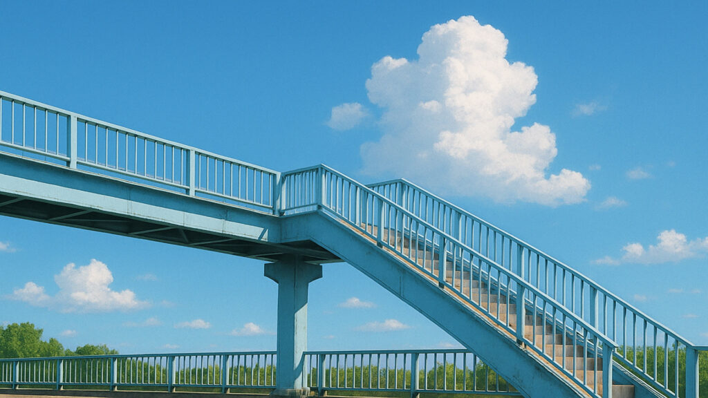夏空と橋