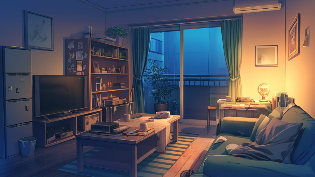 生活感のある部屋
