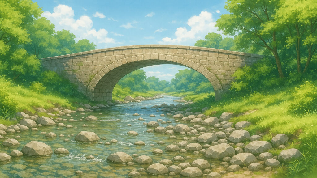 河原と石橋