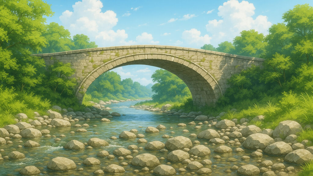 河原と石橋