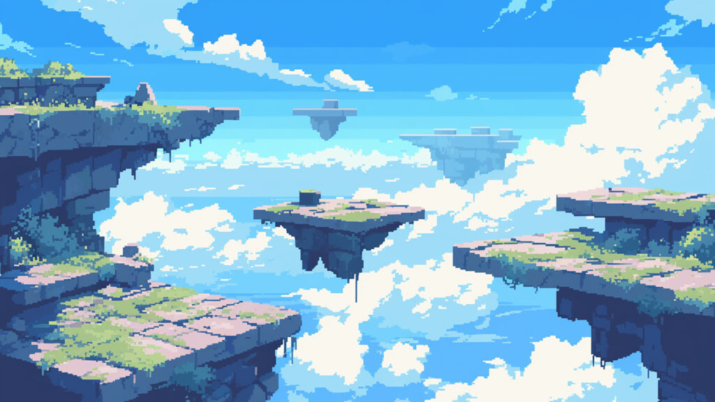  空中雲海｜ドット絵風