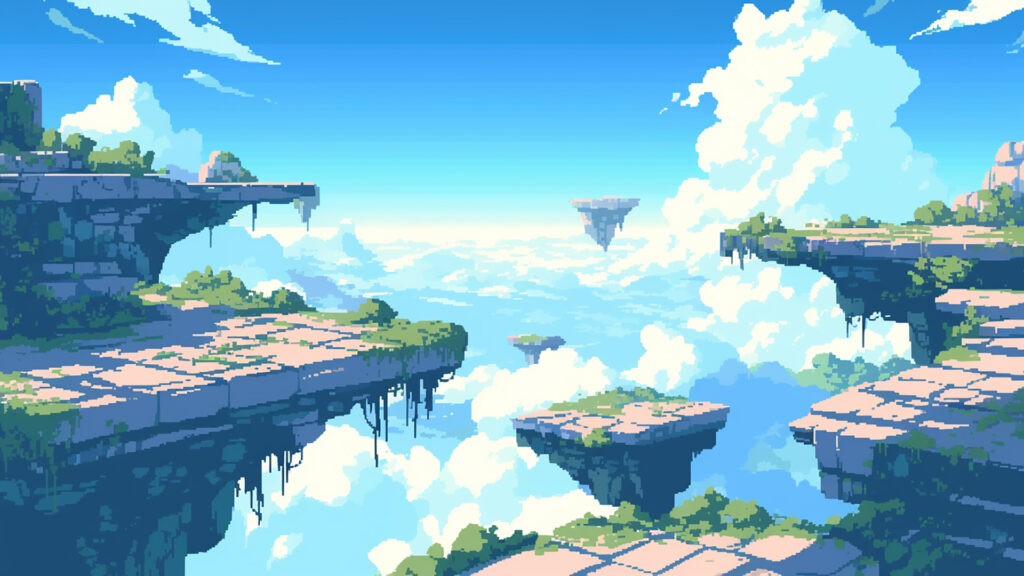  空中雲海｜ドット絵風