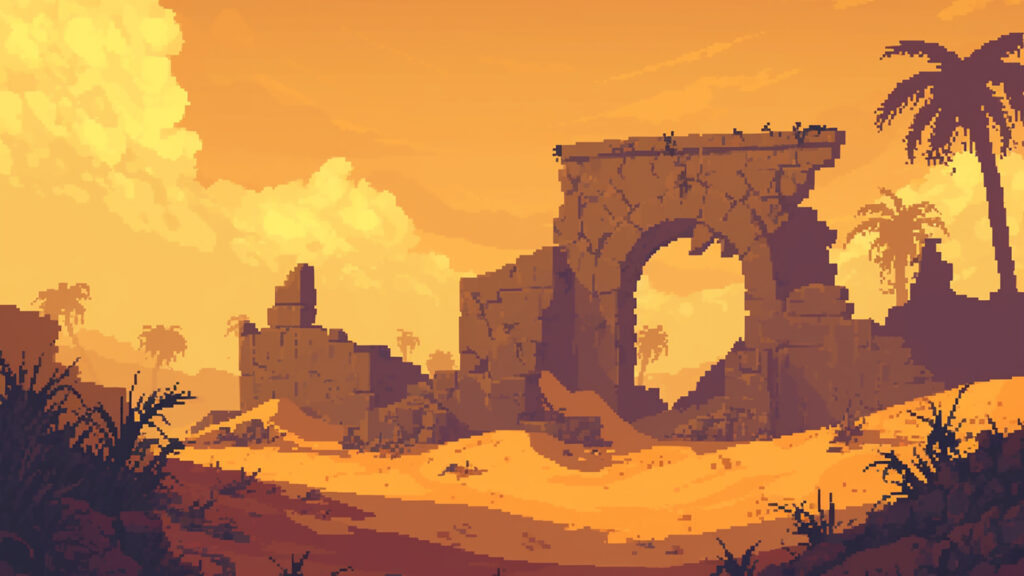 砂漠遺跡｜ドット絵風