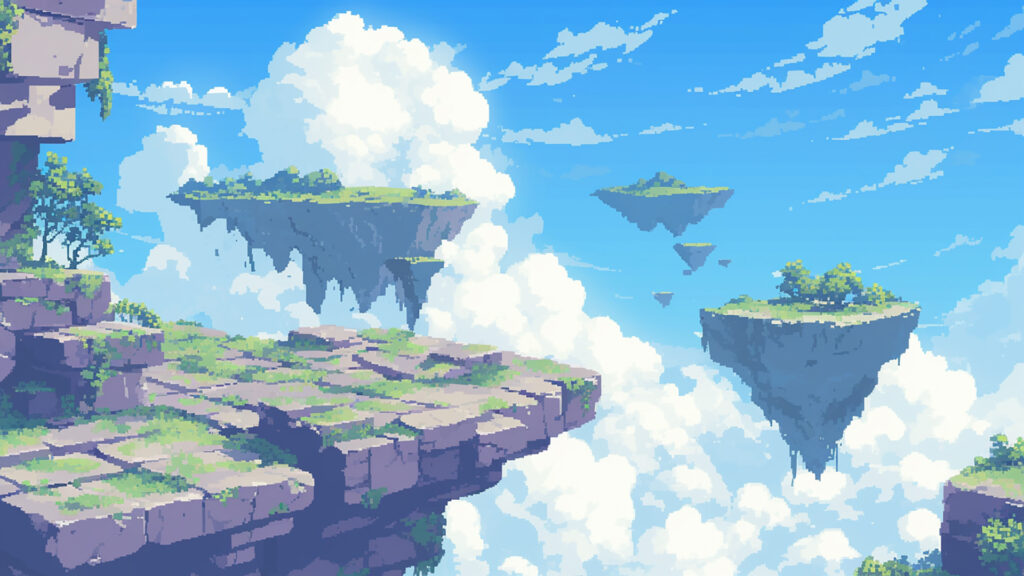  空中雲海｜ドット絵風