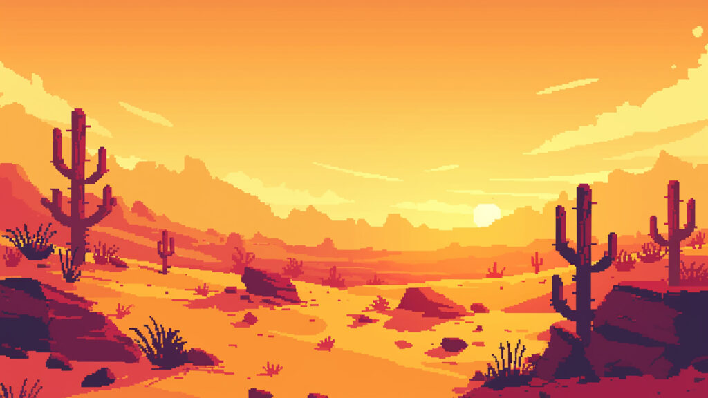 砂漠｜ドット絵風