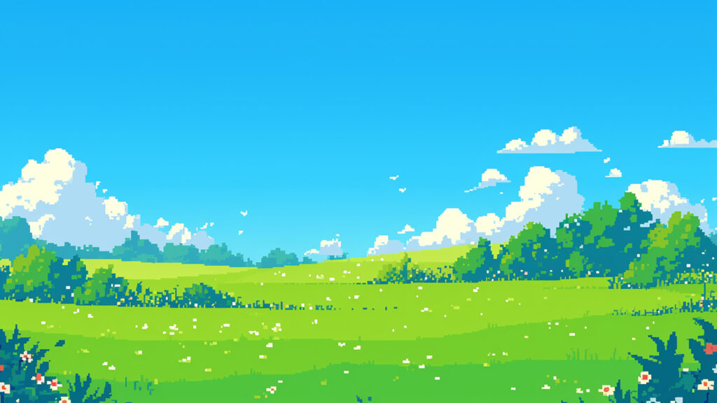 草原|ドット絵風
