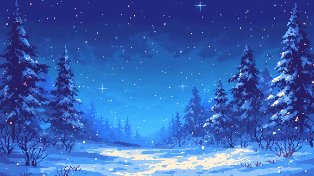 雪原｜ドット絵風