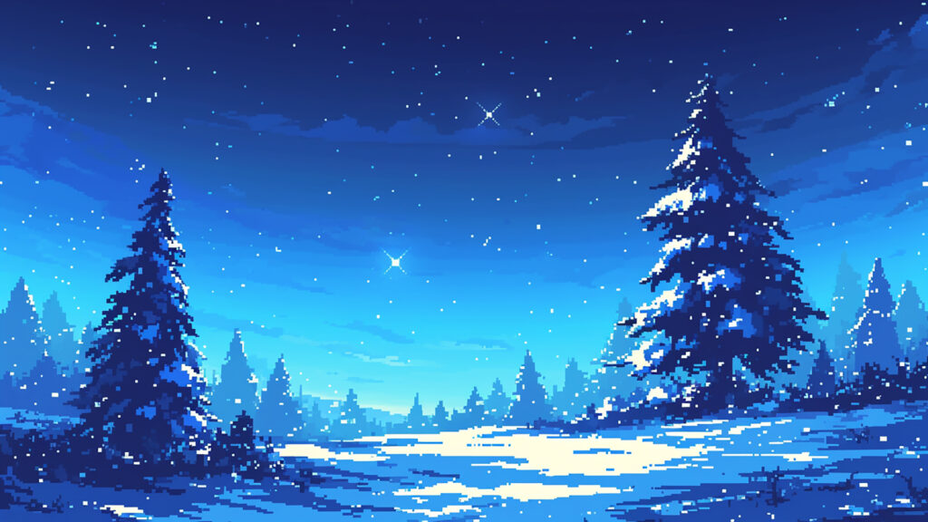 雪原｜ドット絵風