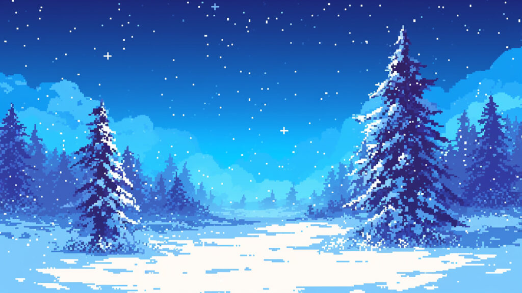 雪原｜ドット絵風