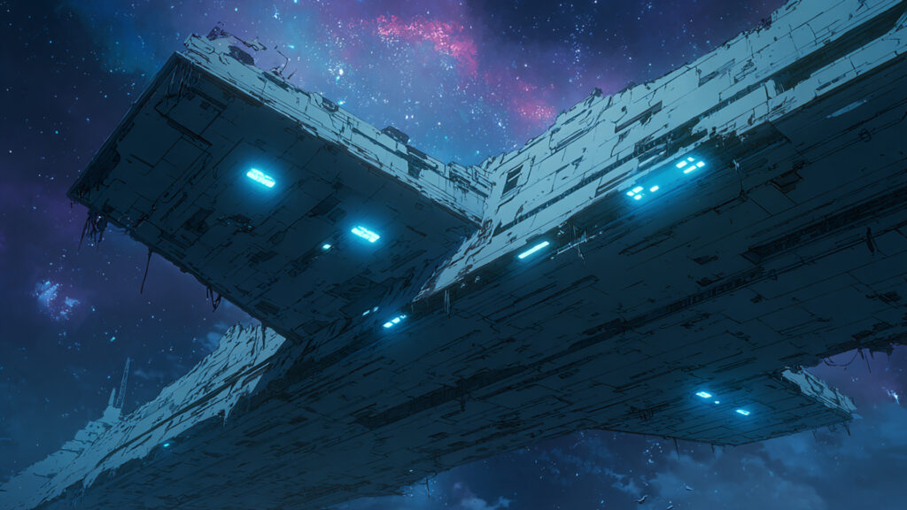 廃棄された宇宙船（漂流中）