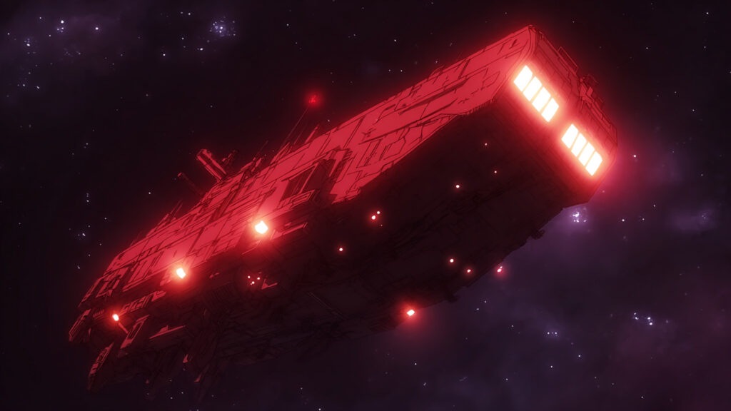 廃棄された宇宙船（漂流中）