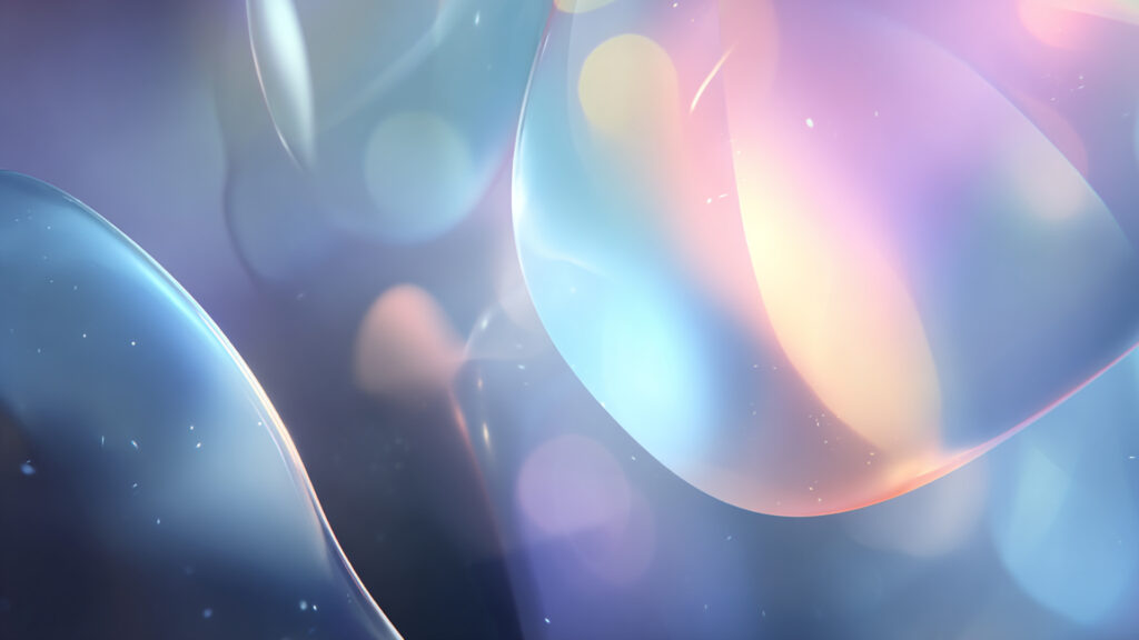 グラスモーフィズム風背景（ガラスぼかし風）