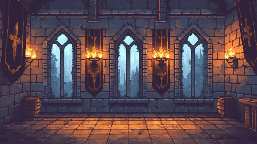 中世の城｜ドット絵風