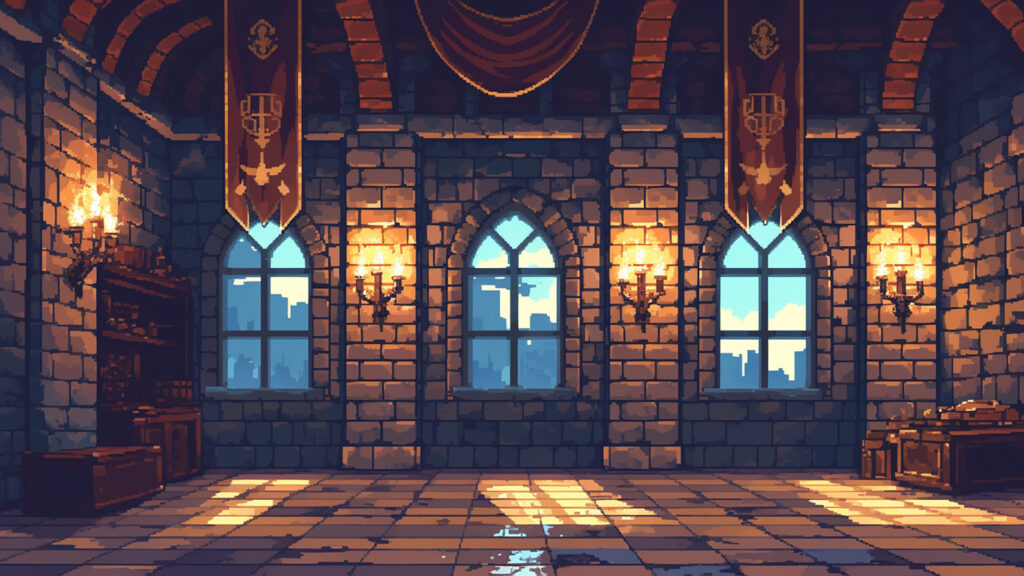 中世の城｜ドット絵風