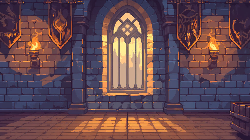 中世の城｜ドット絵風