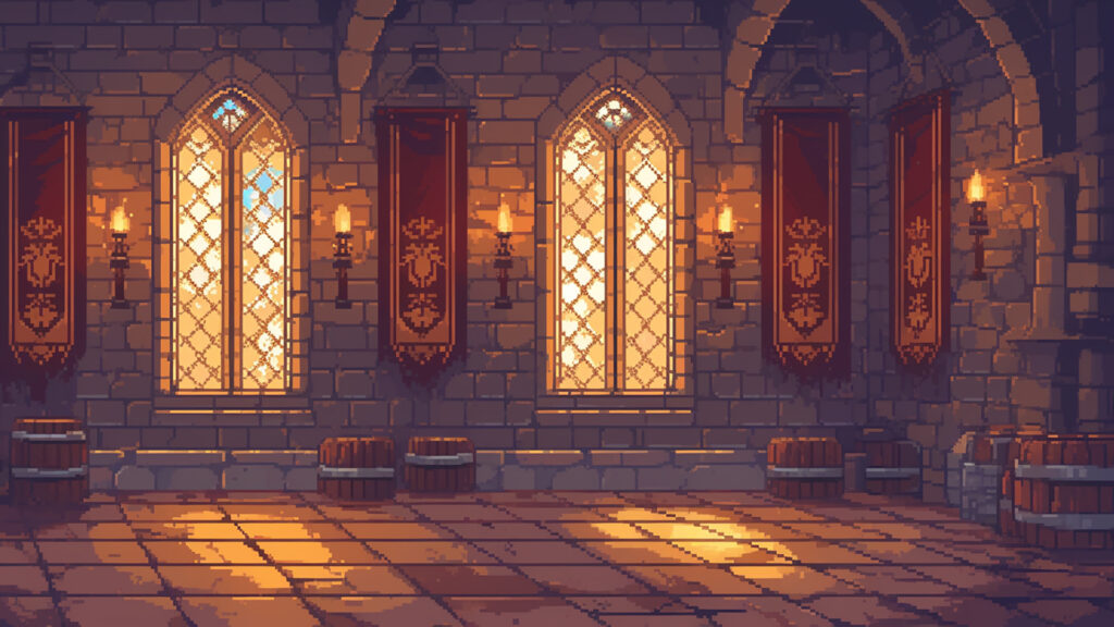 中世の城｜ドット絵風