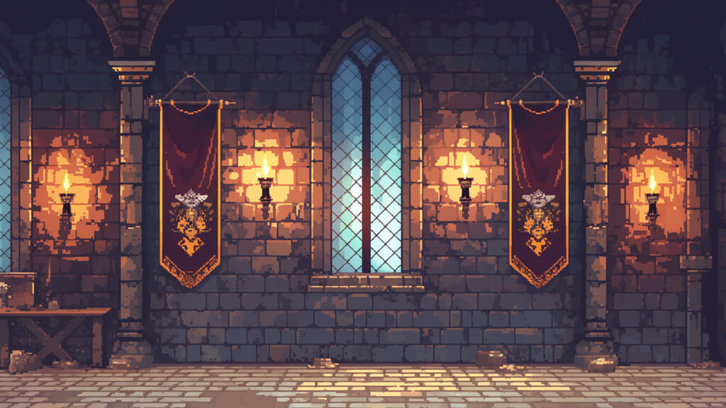 中世の城｜ドット絵風