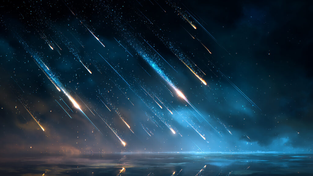 流星群の空